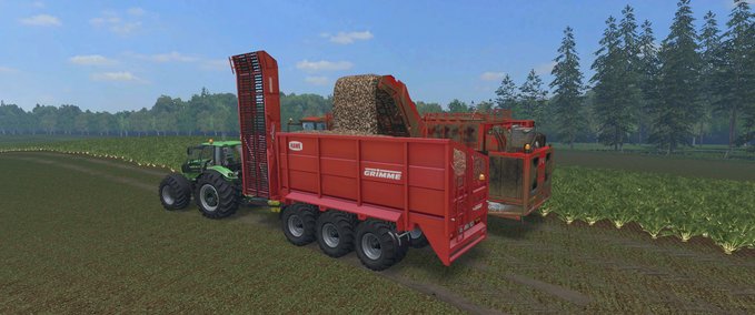 Überladewagen GRIMME RUW 4000 Landwirtschafts Simulator mod