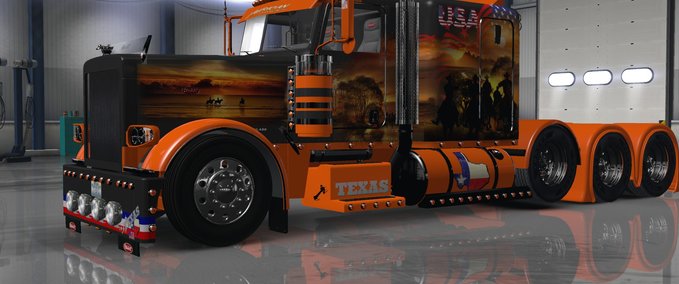 Skins Peterbilt 389 USA TEXAS  American Truck Simulator mod
