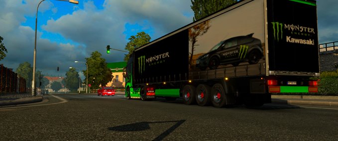 Trailer Monster Energy Trailer  Eurotruck Simulator mod
