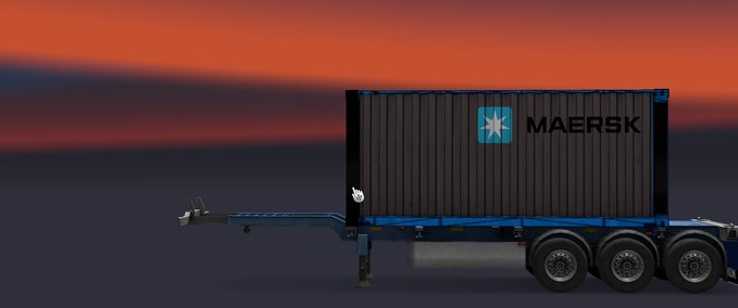 Trailer Maersk Container Auflieger Eurotruck Simulator mod