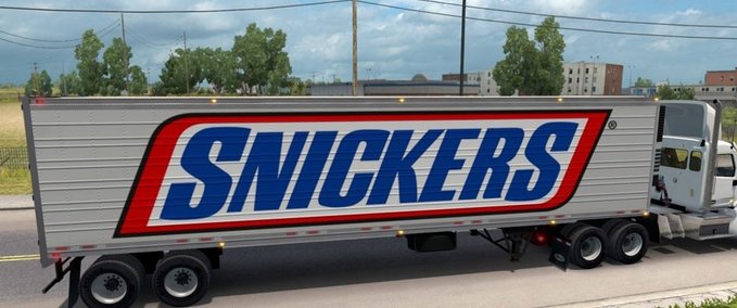 Trailer Snickers Reefer Trailer American Truck Simulator mod