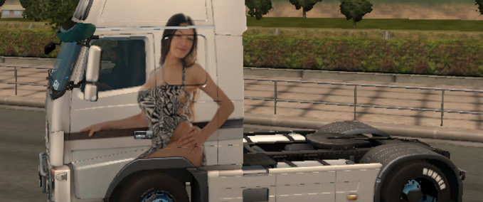 Skins "Beautiful Sofie" Truck Skin Eurotruck Simulator mod