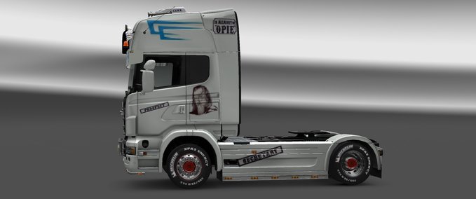 Scania scania weiss Sons of Anarchy   Eurotruck Simulator mod