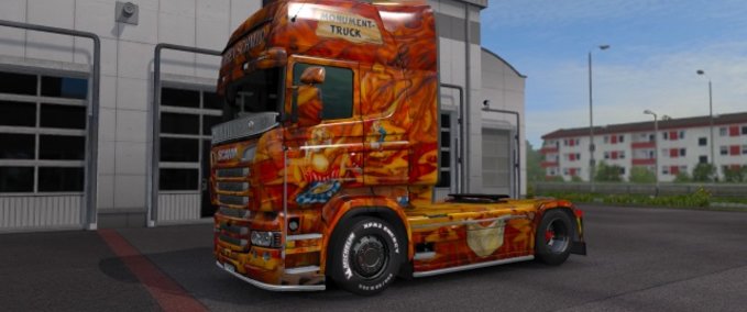 Skins Herpa Monument Truck - Scania Jürgen Schmid - RJL - Beta Eurotruck Simulator mod