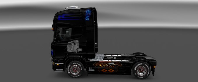 Scania schwarz scania mit 143 motiv Eurotruck Simulator mod