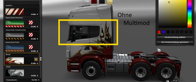 Scania MultiMod  für  Scania Eurotruck Simulator mod