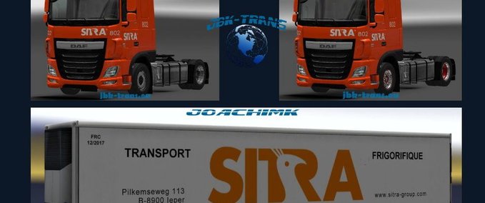 Standalone-Trailer JBK-Combo SITRA Cooler Eurotruck Simulator mod