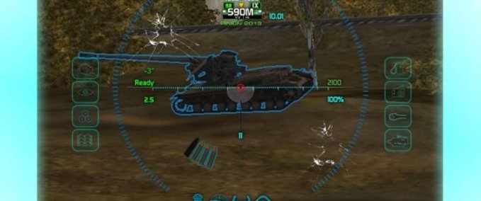 Mod Packs Kallerman blue crosshair World Of Tanks mod