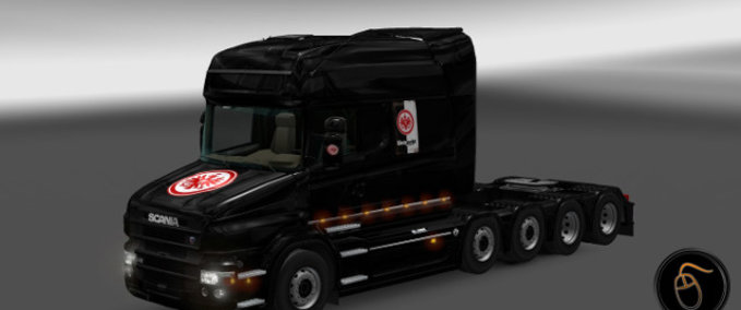Skins Scania T - "Eintracht Frankfurt" Skin Eurotruck Simulator mod