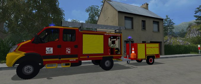 Feuerwehr Remorque secours routier Landwirtschafts Simulator mod