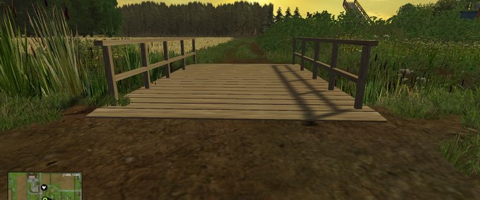 Objekte Kleine Holzbrücke Plazierbar Landwirtschafts Simulator mod