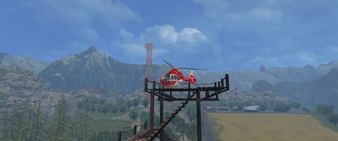 Feuerwehr DRF Rettungshelikopter Landwirtschafts Simulator mod