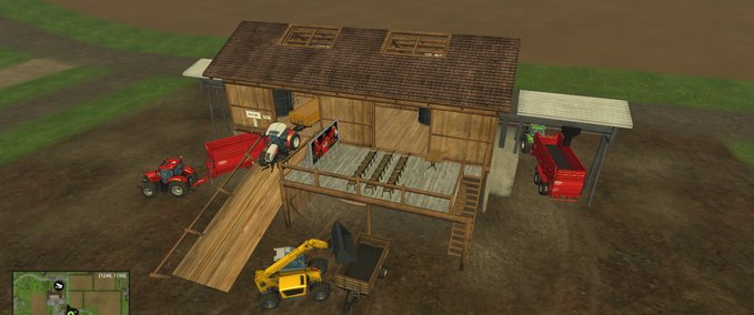 Gebäude mit Funktion Feldfrüchtelager zum Selbstaufbau Landwirtschafts Simulator mod