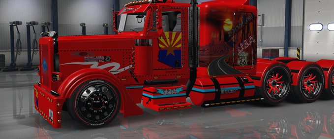 Trucks TDS ARIZONA USA RED SKIN American Truck Simulator mod