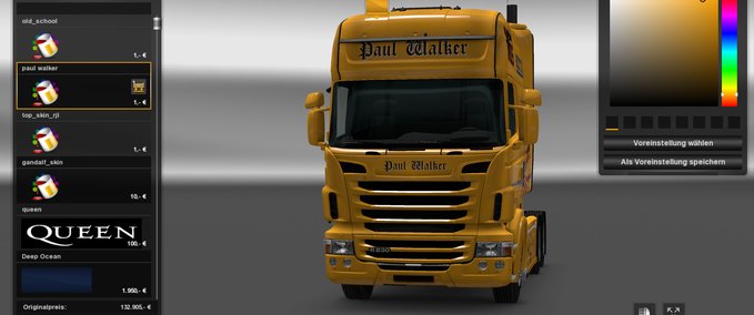 Skins scania rjl_skin Eurotruck Simulator mod