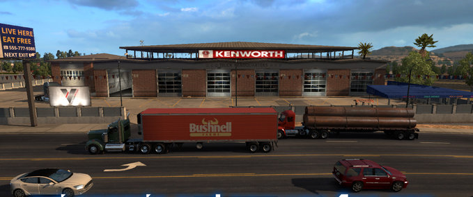 Maps Big Garage and Service for ATS American Truck Simulator mod
