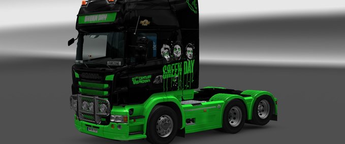 Skins Green Day RLJ Skin Eurotruck Simulator mod