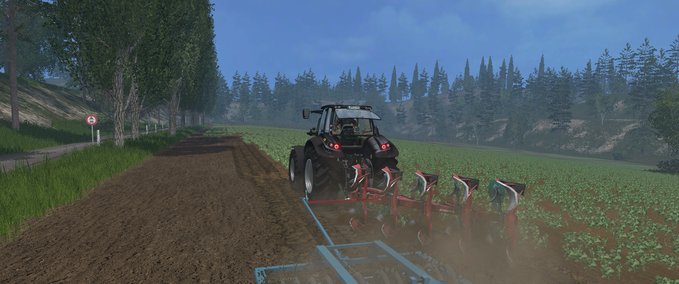 Pflüge Kverneland 5Schaar mit BrenigPacker und 700kg Suer Gewicht Landwirtschafts Simulator mod