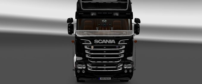 Skins Scania RJL Black&White Eurotruck Simulator mod