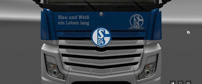 Skins Schalke 04 Mercedes Actros 2014 Eurotruck Simulator mod