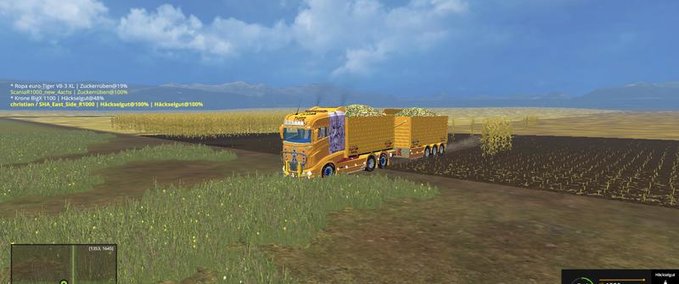Scania Sha Gliederzug Landwirtschafts Simulator mod