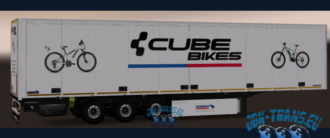 Standalone-Trailer JBK-SKO Cube Bikes Eurotruck Simulator mod