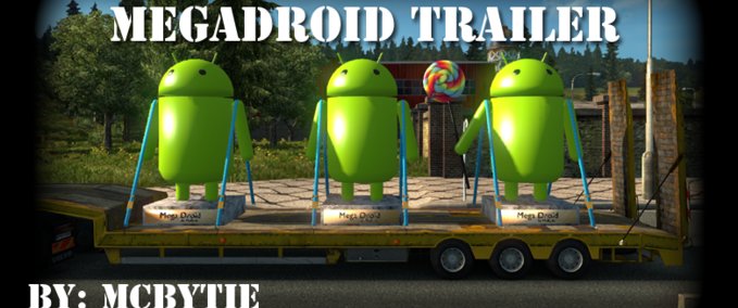 Overweight MegaDroid Trailer standalone Eurotruck Simulator mod