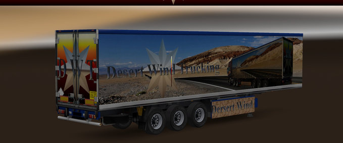 Trailer Desert Wind Gefrorene Angus Beef Coolliner Eurotruck Simulator mod