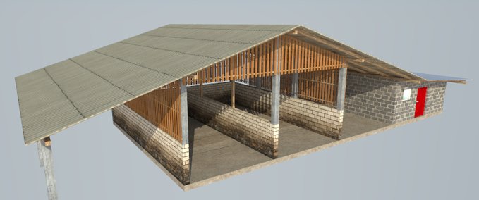 Gebäude Lagerhalle für Ihre Karte Landwirtschafts Simulator mod