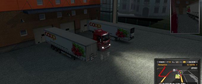 Trailer Coop Truck Skin  Eurotruck Simulator mod