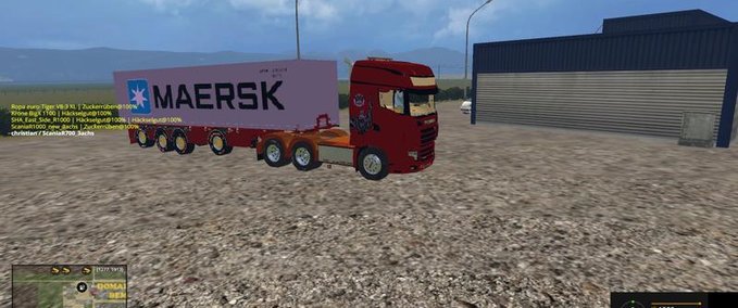 Auflieger Container trailer Landwirtschafts Simulator mod