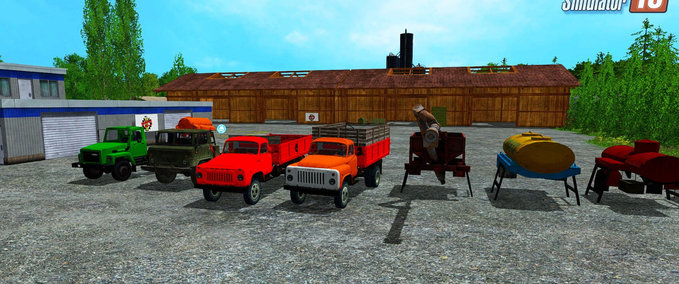 Mod Packs Gaz 53 Pack Trucks + Trailer (Multicolor) Landwirtschafts Simulator mod