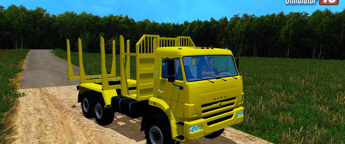 MAZ & Kamaz & Gaz KamAZ 44118 Forest Edition Landwirtschafts Simulator mod