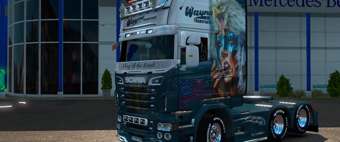 Skins Wayne Transporte Eurotruck Simulator mod