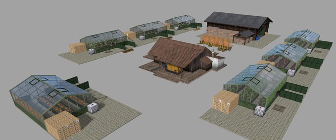 Platzierbare Objekte  greenhouse productions Landwirtschafts Simulator mod