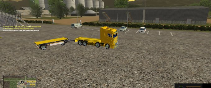 Scania Scania R1000 , 4 achs Gliederzugmaschine Landwirtschafts Simulator mod