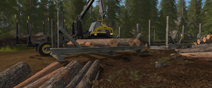 Platzierbare Objekte Platzierbares Holzlager Set LS17   Landwirtschafts Simulator mod