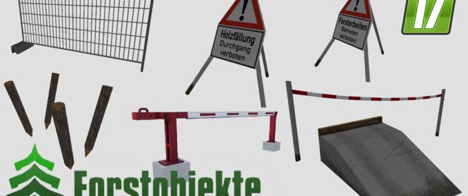 Platzierbare Objekte  Forstobjekte Landwirtschafts Simulator mod