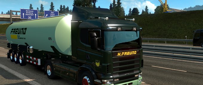 Skins Scania (RJL) R4 - H Freund 1.25 Eurotruck Simulator mod