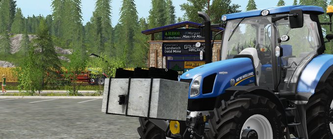 Frontlader Home Made Weight 1500 KG Landwirtschafts Simulator mod