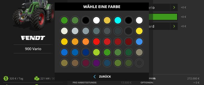 Fendt 900 Vario Farbwahl Mod Image