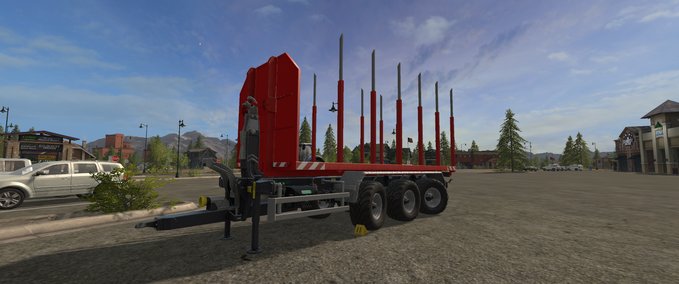 Ballentransport ITRunner Holzcontainer faltbar Landwirtschafts Simulator mod