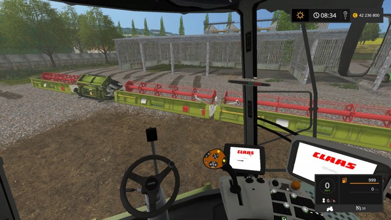 Claas Lexion 780 with headers - Thumbnail 1