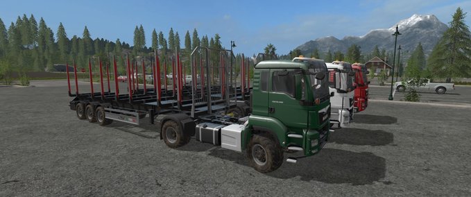 Auflieger Fliegl Timber Runner with AutoLoadWood script  Landwirtschafts Simulator mod