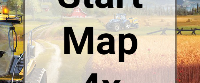 4fach Maps Start Map 4x with Extra Foliage Layers Landwirtschafts Simulator mod