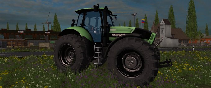 Deutz Fahr Deutz Agrotron X720 black wheels Landwirtschafts Simulator mod