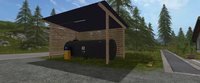 Platzierbare Objekte  UPK Tankstelle (Befüllbar) Landwirtschafts Simulator mod