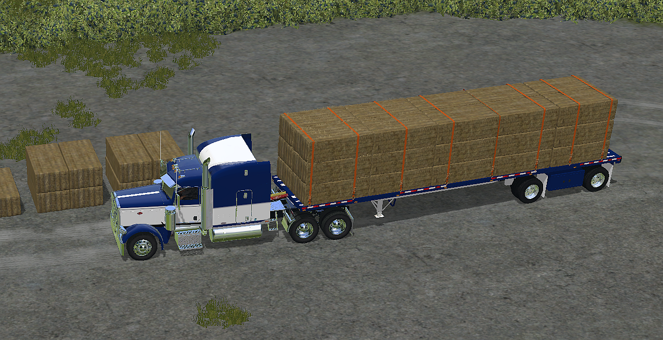 Peterbilt 388 and Manic Flatbed trailer - Thumbnail 1