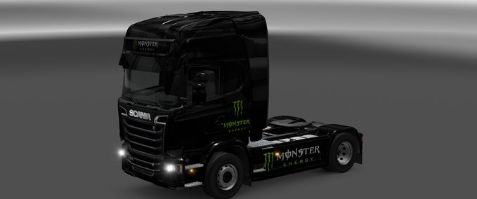 Skins MonsterEnergy Skin Scania Streamline Eurotruck Simulator mod