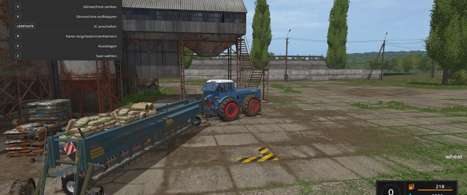 Saattechnik 8m Seeder Landwirtschafts Simulator mod